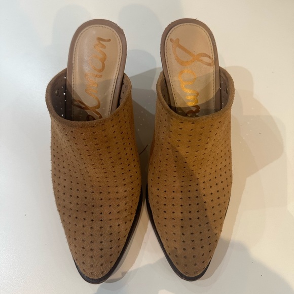 Sam Edelman perforated suede mules 7 - Picture 2 of 9